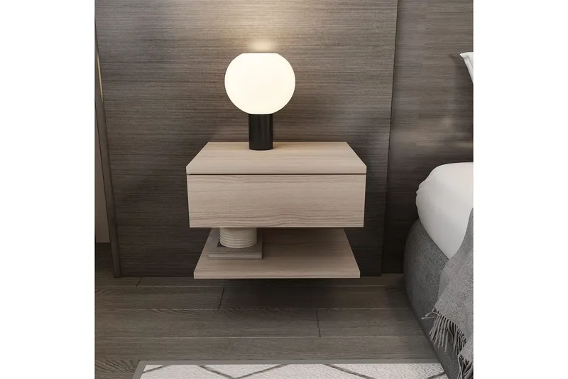 Telo Natbord 45 cm - Rød - Møbler - Borde - Aflastningsbord - Sengebord