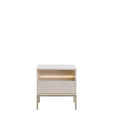 Tenorio Natbord 54 cm - Beige - Møbler - Borde - Aflastningsbord - Sengebord