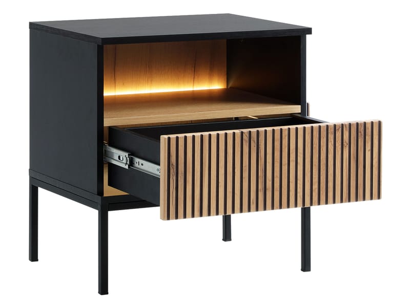 Tenorio Natbord 54 cm - Beige - Møbler - Borde - Aflastningsbord - Sengebord