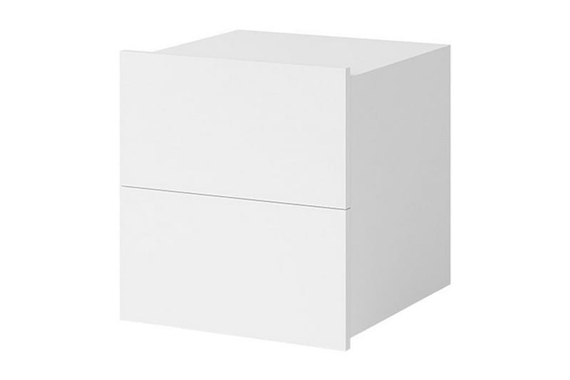Tessan Sengebord 40 cm med Opbevaring - Hvid - Sengebord