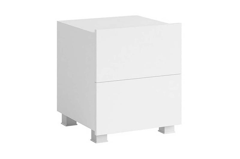 Tessan Sengebord 40 cm med Opbevaring - Hvid - Sengebord