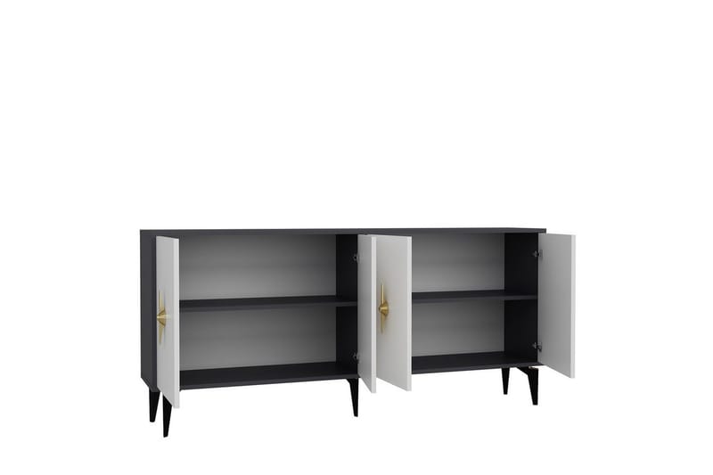 Thylen Konsolbord 180 cm - Antracit/Hvid - Møbler - Borde - Aflastningsbord - Entrébord