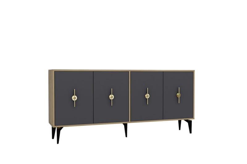 Thylen Konsolbord 180 cm - Eg/Antracit - Møbler - Borde - Aflastningsbord - Entrébord