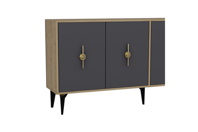 Thylen Konsolbord 180 cm - Eg/Antracit - Møbler - Borde - Aflastningsbord - Entrébord