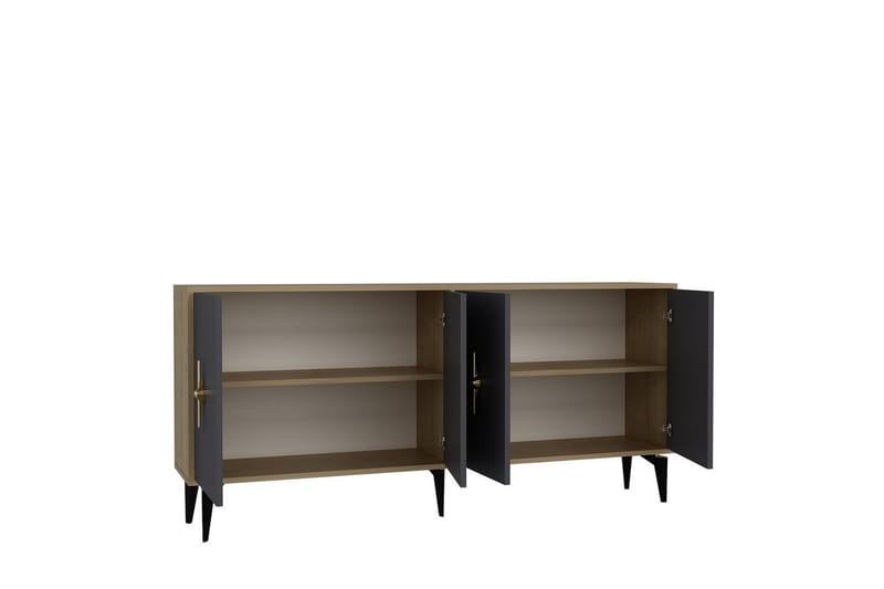 Thylen Konsolbord 180 cm - Eg/Antracit - Møbler - Borde - Aflastningsbord - Entrébord