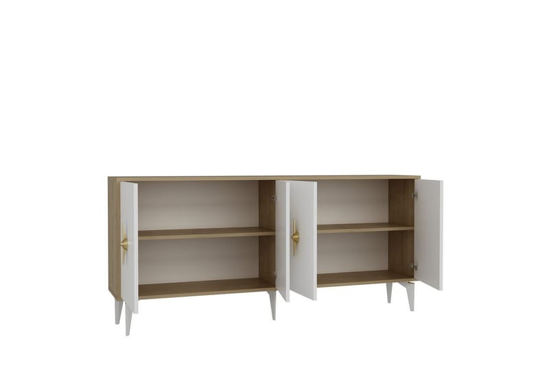 Thylen Konsolbord 180 cm - Eg/Hvid - Møbler - Borde - Aflastningsbord - Entrébord