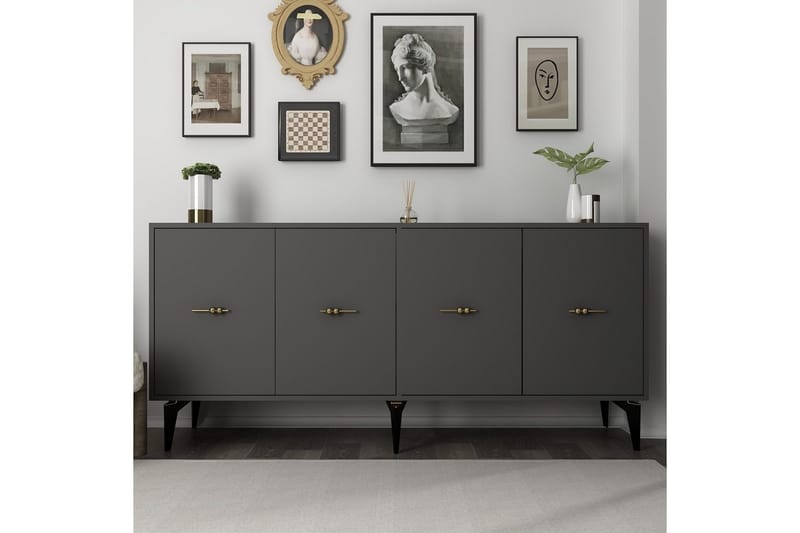 Thyros Konsolbord 180 cm - Antracit - Møbler - Borde - Aflastningsbord - Entrébord