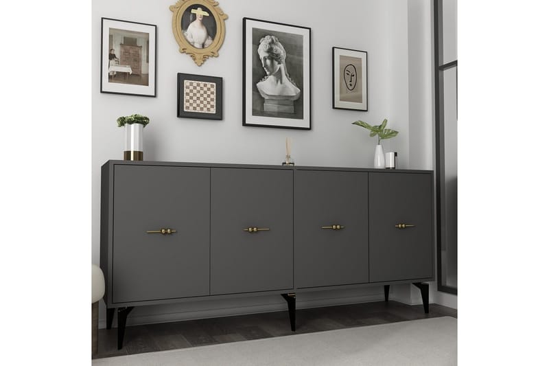 Thyros Konsolbord 180 cm - Antracit - Møbler - Borde - Aflastningsbord - Entrébord