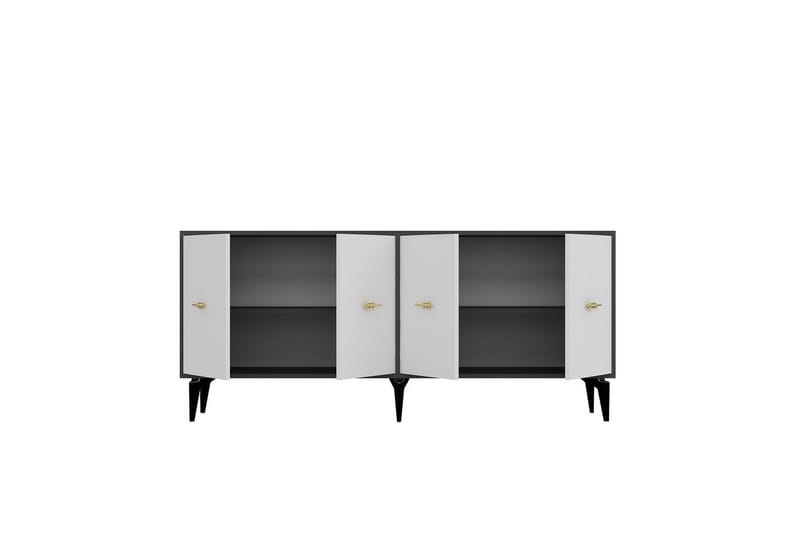 Thyros Konsolbord 180 cm - Antracit/Hvid - Møbler - Borde - Aflastningsbord - Entrébord