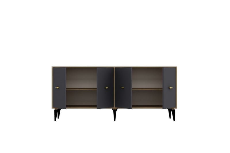 Thyros Konsolbord 180 cm - Eg/Antracit - Møbler - Borde - Aflastningsbord - Entrébord