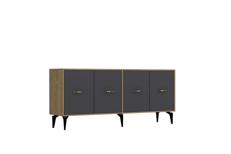 Thyros Konsolbord 180 cm - Eg/Antracit - Møbler - Borde - Aflastningsbord - Entrébord