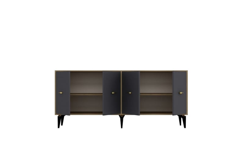 Thyros Konsolbord 180 cm - Eg/Antracit - Møbler - Borde - Aflastningsbord - Entrébord