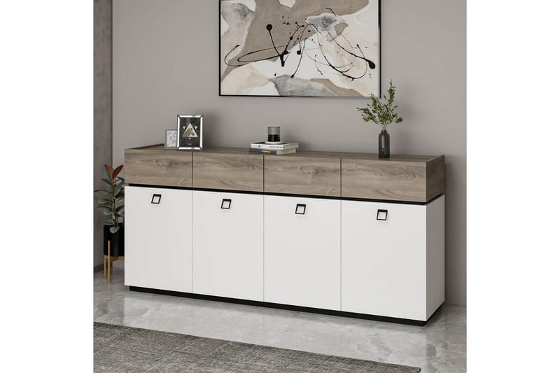 Tolwin Konsolbord 180 cm - Sort/Hvid - Møbler - Borde - Aflastningsbord - Entrébord