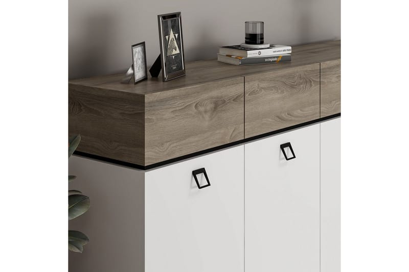 Tolwin Konsolbord 180 cm - Sort/Hvid - Møbler - Borde - Aflastningsbord - Entrébord