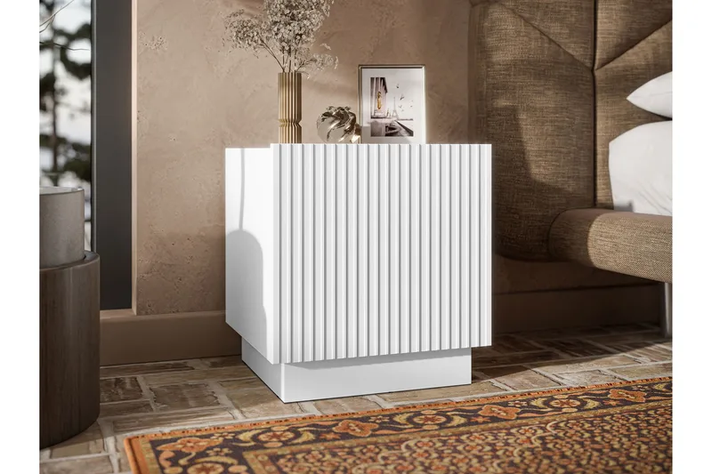 Torvalen Sängbord 45 cm - Hvid - Møbler - Borde - Aflastningsbord - Sengebord