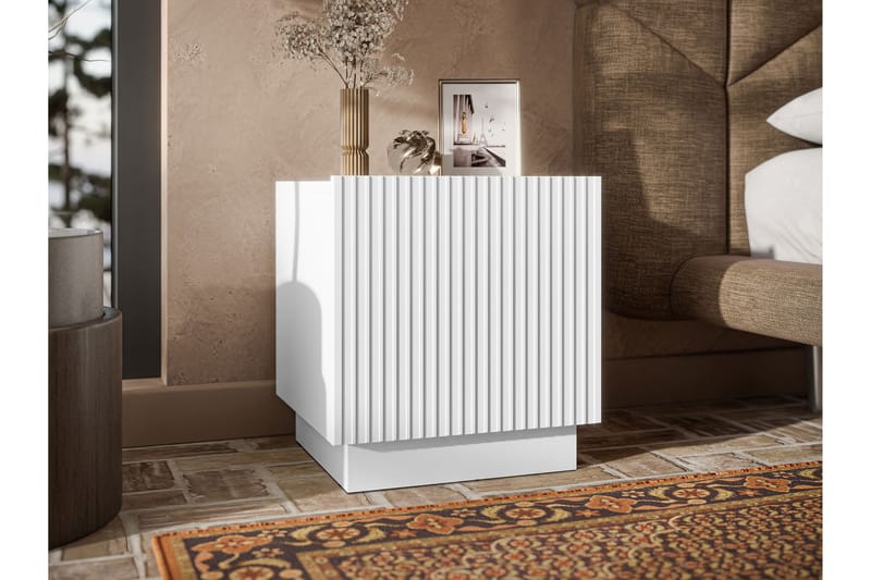 Torvalen Sängbord 45 cm - Hvid - Møbler - Borde - Aflastningsbord - Sengebord