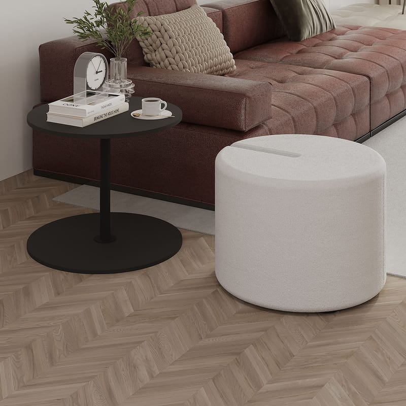 Torven Sæt med sideborde 43x47x43 cm - Antracit - Møbler - Borde - Aflastningsbord - Lampebord