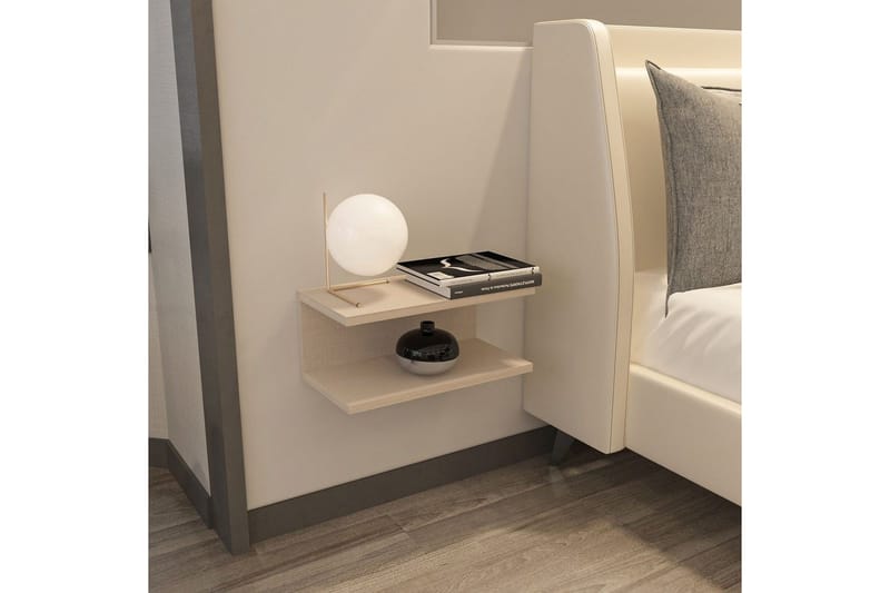 Torvic Natbord 45 cm - Beige - Møbler - Borde - Aflastningsbord - Sengebord