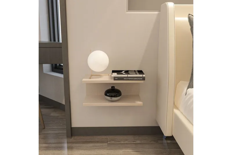 Torvic Natbord 45 cm - Beige - Møbler - Borde - Aflastningsbord - Sengebord