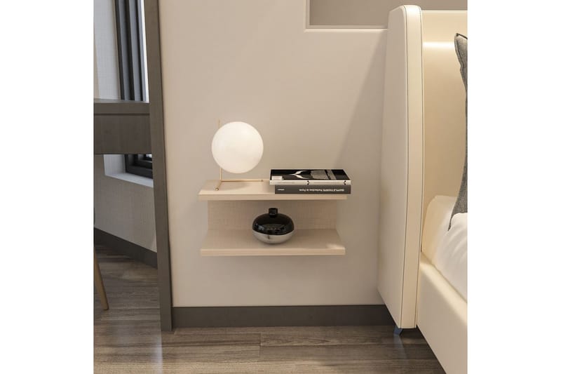 Torvic Natbord 45 cm - Beige - Møbler - Borde - Aflastningsbord - Sengebord