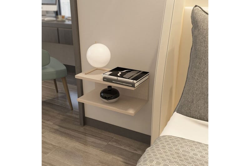 Torvic Natbord 45 cm - Beige - Møbler - Borde - Aflastningsbord - Sengebord