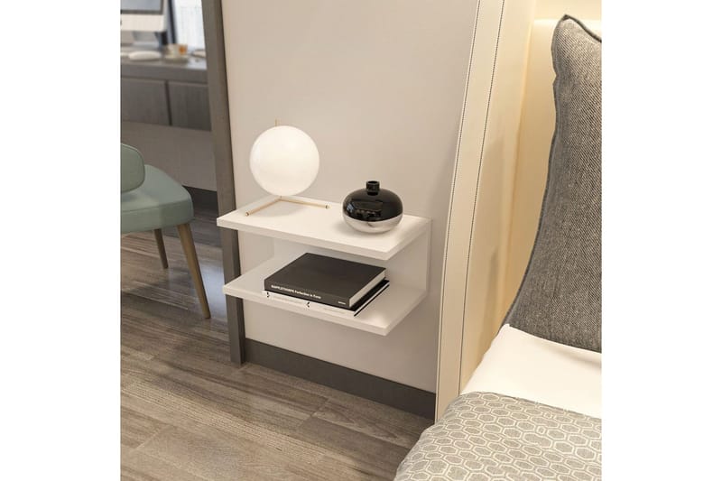 Torvic Natbord 45 cm - Hvid - Møbler - Borde - Aflastningsbord - Sengebord