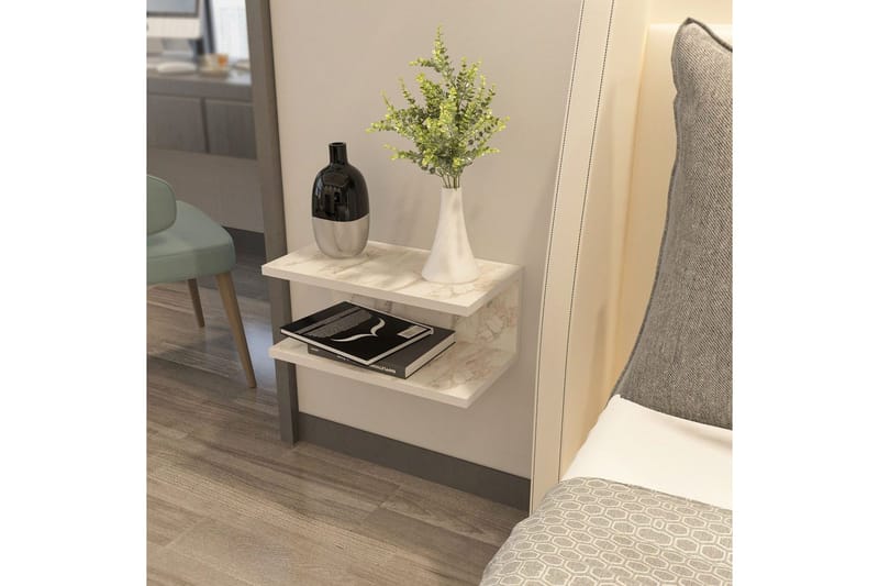 Torvic Natbord 45 cm - Hvid - Møbler - Borde - Aflastningsbord - Sengebord