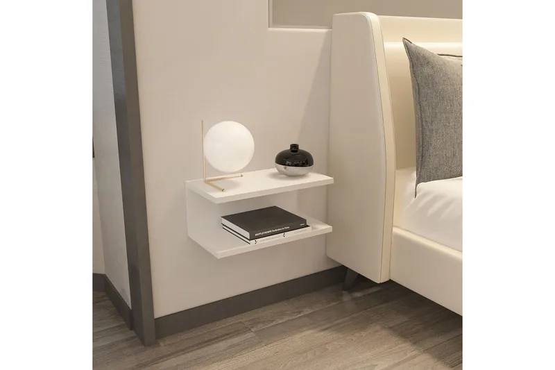 Torvic Natbord 45 cm - Hvid - Møbler - Borde - Aflastningsbord - Sengebord