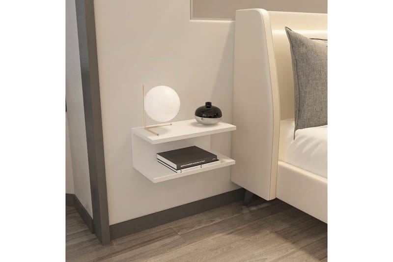 Torvic Natbord 45 cm - Hvid - Møbler - Borde - Aflastningsbord - Sengebord