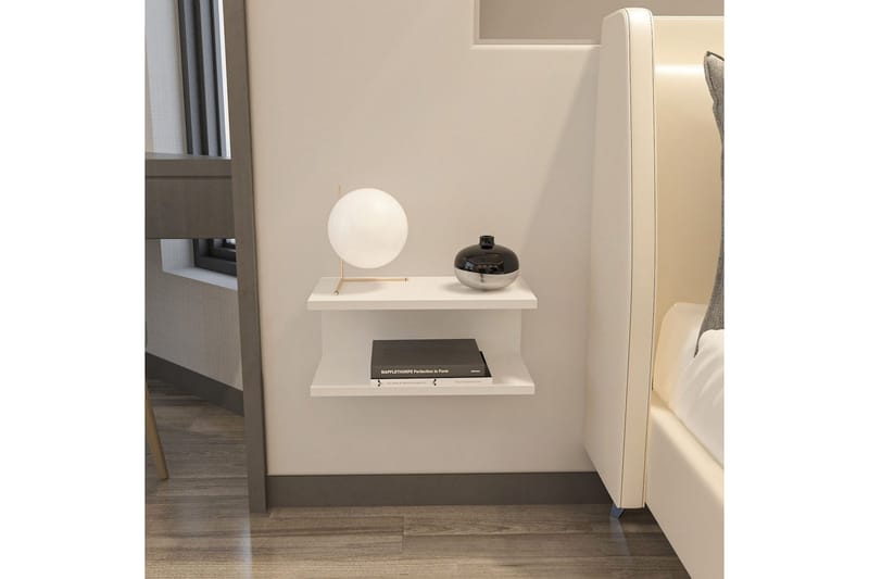 Torvic Natbord 45 cm - Hvid - Møbler - Borde - Aflastningsbord - Sengebord