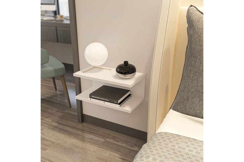 Torvic Natbord 45 cm - Hvid - Møbler - Borde - Aflastningsbord - Sengebord