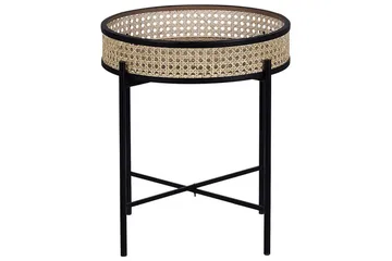 Tulbing Sidebord 36 cm - Natur/Beige/Sort - Møbler - Borde - Aflastningsbord - Lampebord