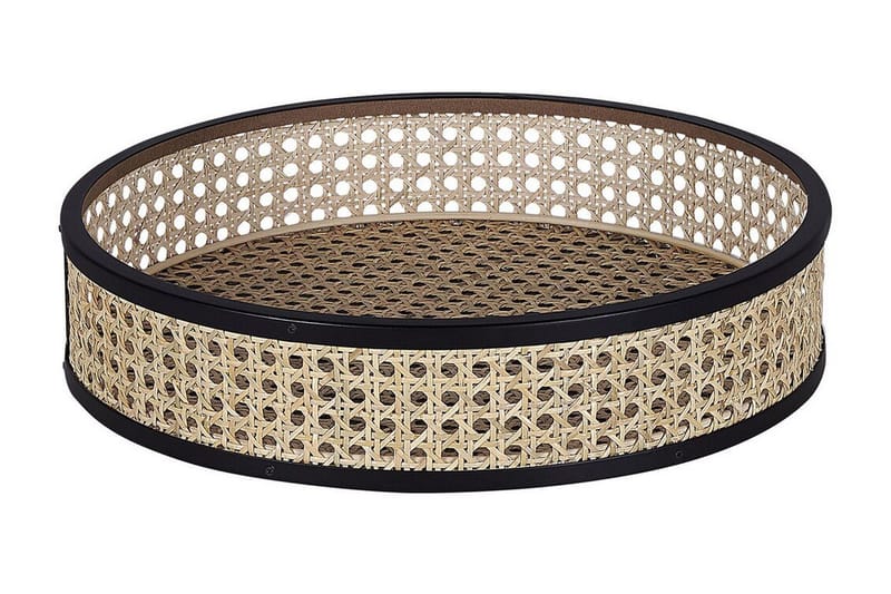 Tulbing Sidebord 36 cm - Natur/Beige/Sort - Møbler - Borde - Aflastningsbord - Lampebord