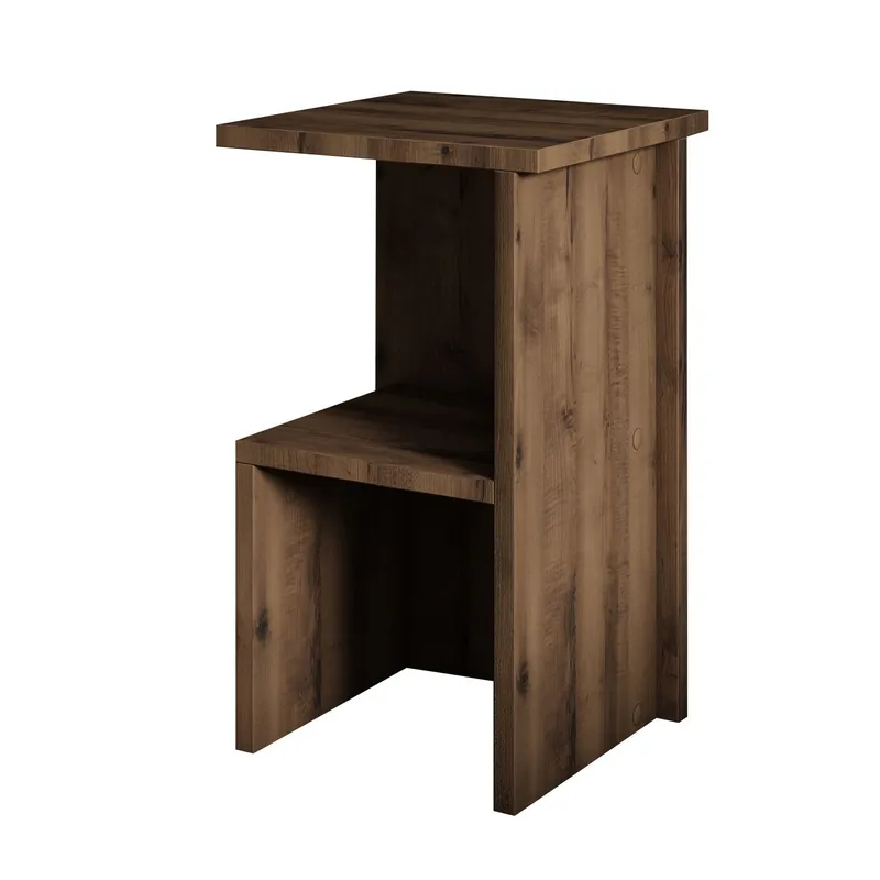 Tunel Natbord 29,6x50x29,6 cm - Antik valnød - Møbler - Borde - Aflastningsbord - Sengebord