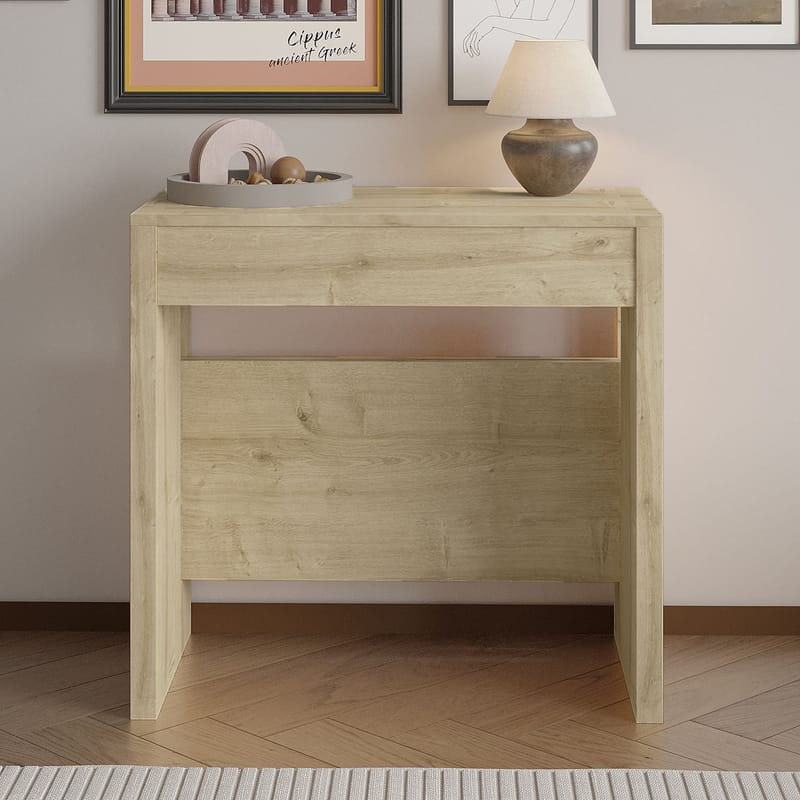 Udtrækkeligt konsolbord Homitis Nivo (80 x 76,1 x 44 cm) Sapphire Oak - Møbler - Borde - Aflastningsbord - Entrébord