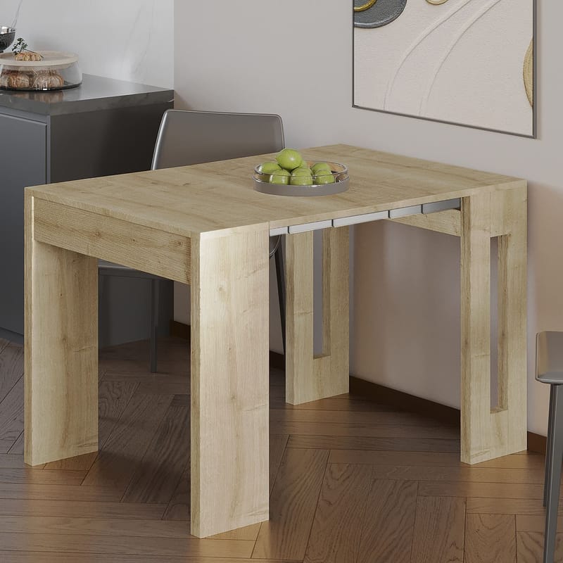 Udtrækkeligt konsolbord Homitis Nivo (80 x 76,1 x 44 cm) Sapphire Oak - Møbler - Borde - Aflastningsbord - Entrébord