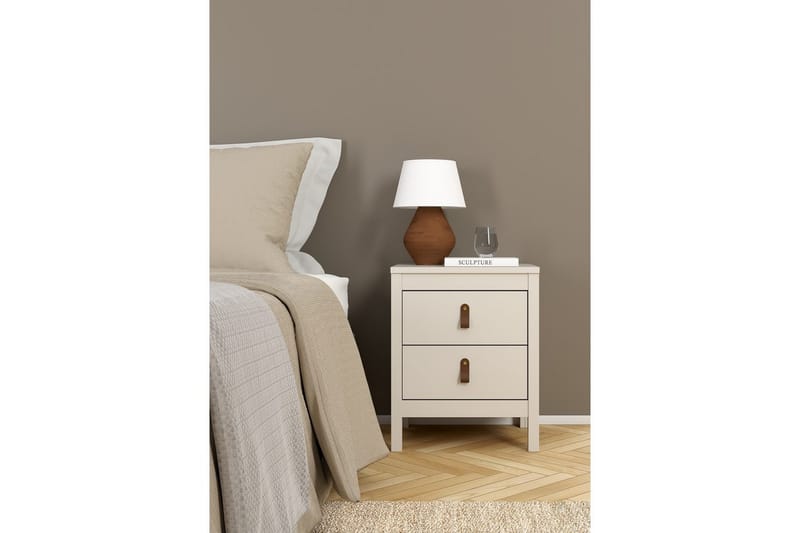 Vallvidera Natbord 44 cm - Beige - Møbler - Borde - Aflastningsbord - Sengebord