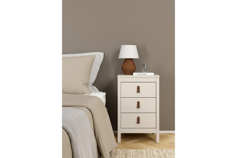 Vallvidera Natbord 44 cm - Beige - Møbler - Borde - Aflastningsbord - Sengebord
