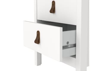 Vallvidera Natbord 44 cm - Hvid - Møbler - Borde - Aflastningsbord - Sengebord