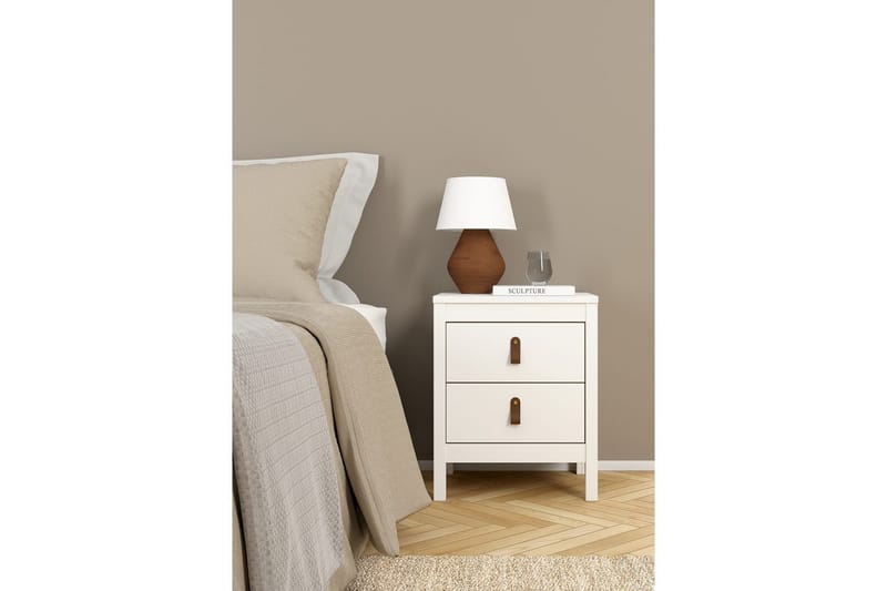 Vallvidera Natbord 44 cm - Hvid - Møbler - Borde - Aflastningsbord - Sengebord