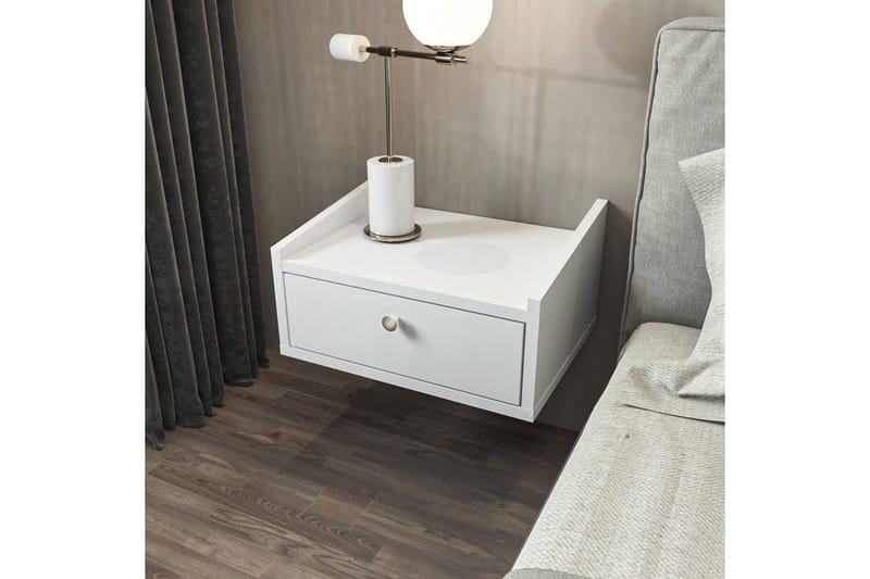 Valros Natbord 45 cm - Hvid - Møbler - Borde - Aflastningsbord - Sengebord