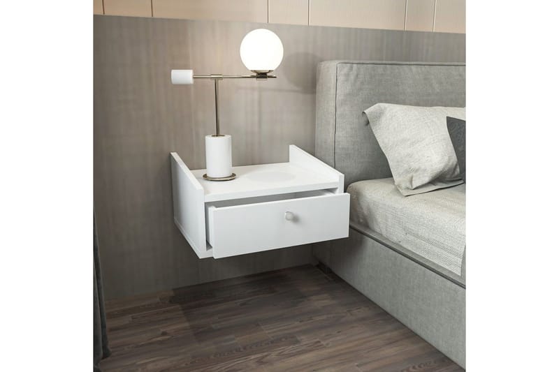 Valros Natbord 45 cm - Hvid - Møbler - Borde - Aflastningsbord - Sengebord