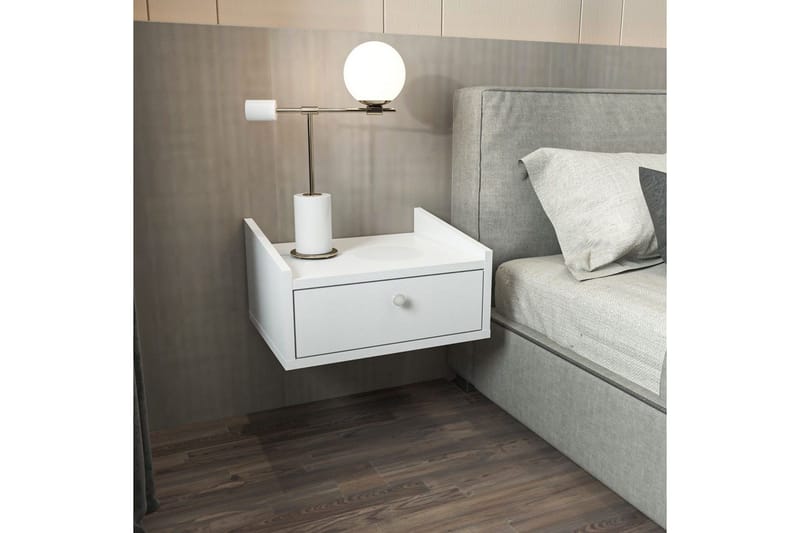 Valros Natbord 45 cm - Hvid - Møbler - Borde - Aflastningsbord - Sengebord
