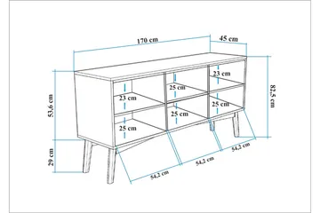 Valsot Konsolbord 170 cm - Valnød - Opbevaring - Opbevaringsmøbler - Skænke & sideboards
