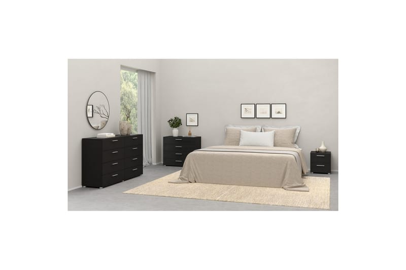 Vansu Natbord 40 cm - Sort - Møbler - Borde - Aflastningsbord - Sengebord