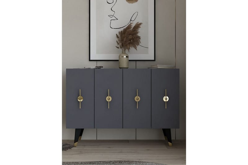 Varen Konsolbord 120 cm - Guld/Antracit - Møbler - Borde - Aflastningsbord - Entrébord