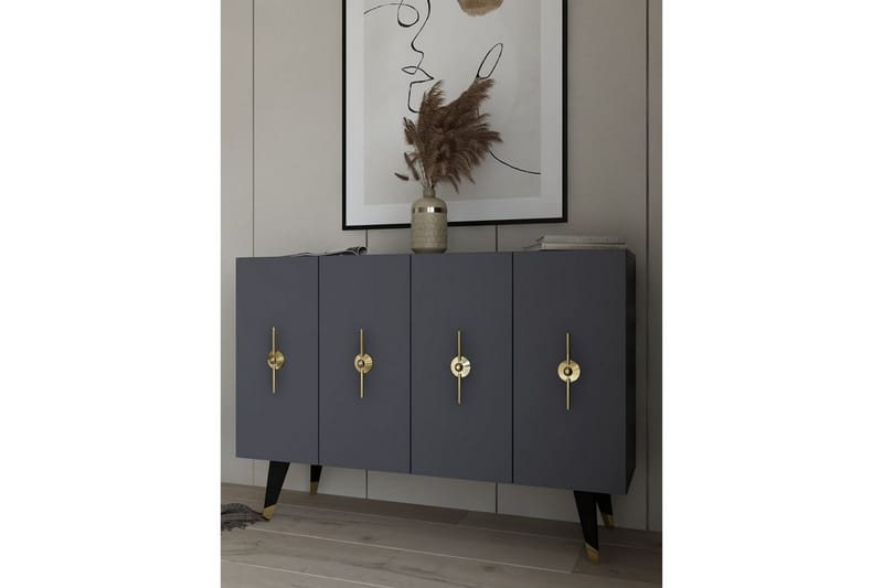 Varen Konsolbord 120 cm - Guld/Antracit - Møbler - Borde - Aflastningsbord - Entrébord