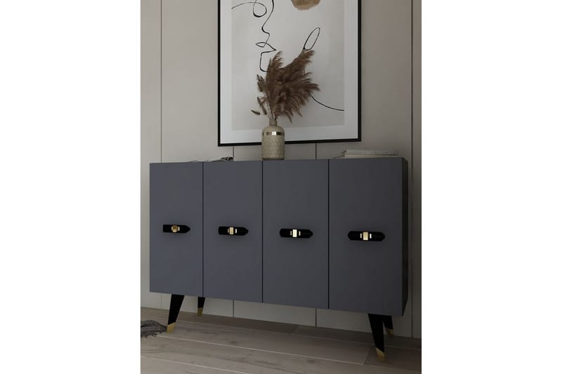 Varen Konsolbord 120 cm - Guld/Antracit - Møbler - Borde - Aflastningsbord - Entrébord