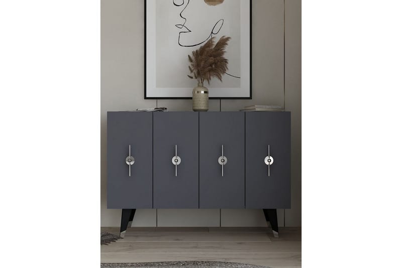Varen Konsolbord 120 cm - Sølv/Antracit - Møbler - Borde - Aflastningsbord - Entrébord