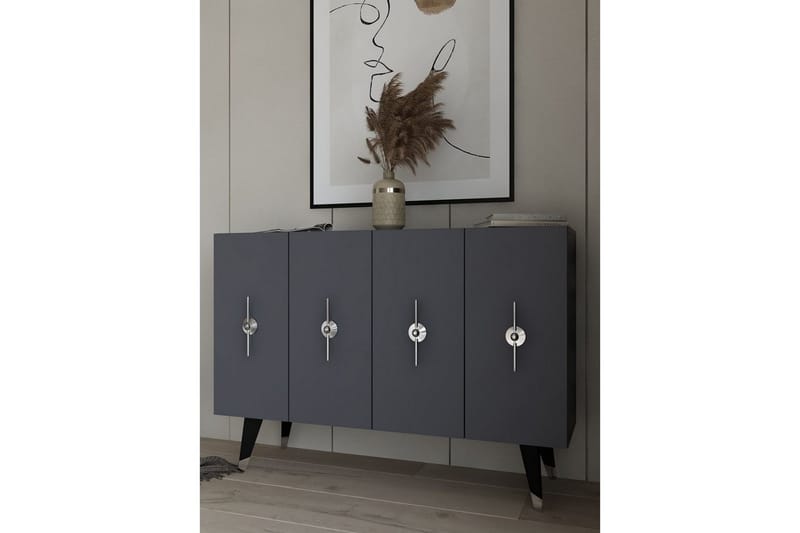 Varen Konsolbord 120 cm - Sølv/Antracit - Møbler - Borde - Aflastningsbord - Entrébord